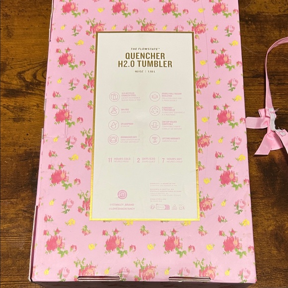 Stanley 1913 x LoveShackFancy Quencher H2.0 Flowstate™ Tumbler | 40 OZ - Picture 6 of 6
